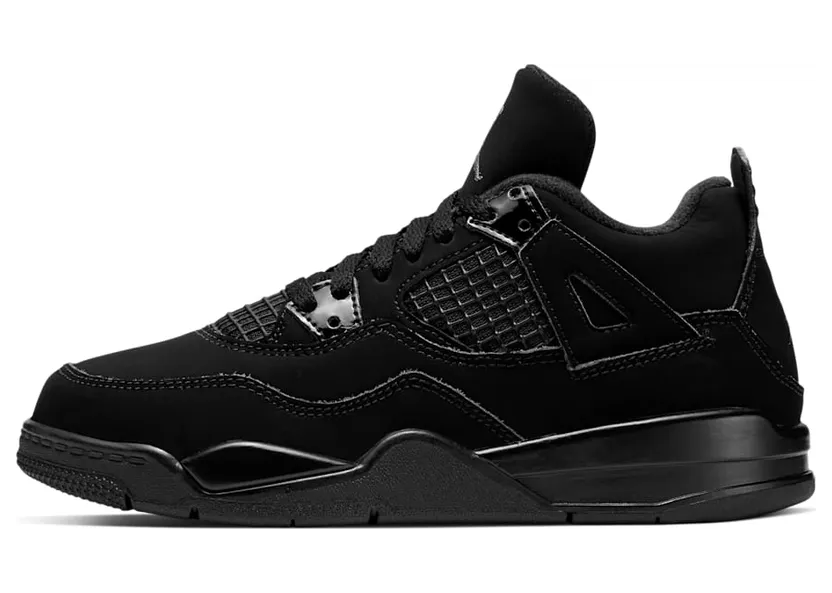 Air Jordan 4 Retro PS ‘Black Cat’ 2020 Black/Black/Light Graphite (BQ7669-010)
