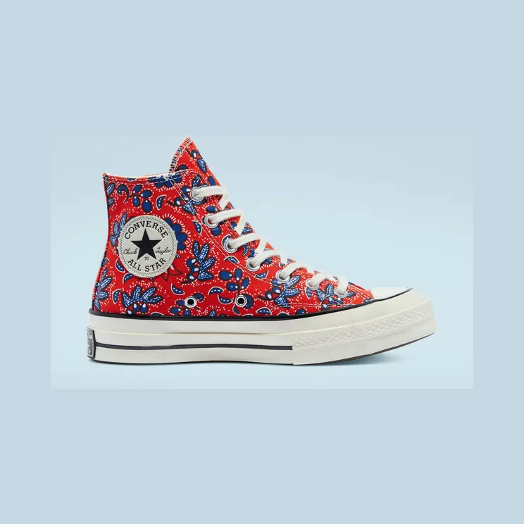 Converse Culture Prints Chuck 70 High Top Habanero Red/egret/rush Blue (171072C)