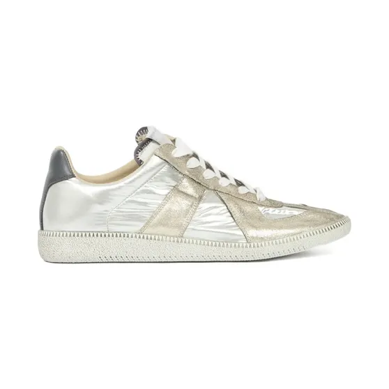 Maison Margiela Replica aus Metallic-Leder “White” (S97WS0083P7451)