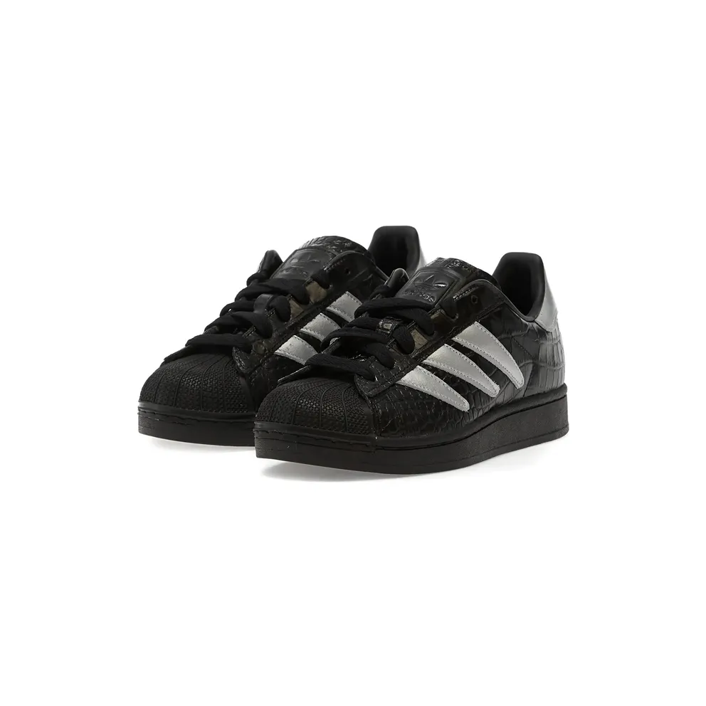 Adidas Superstar II Silver-tone Stripes “Black/Silver” (HQ9303)