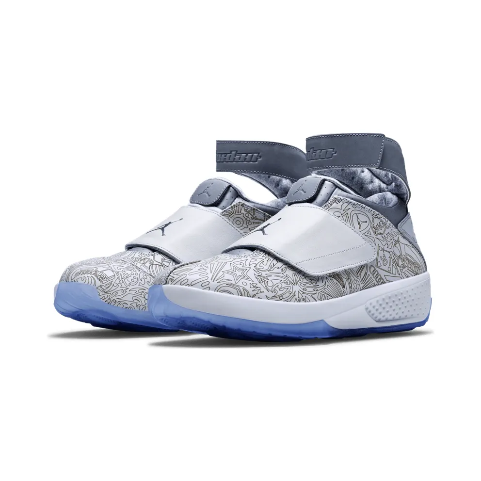 Jordan 20 Retro 30th Anniversary Laser Laser White/Metallic Silver-White (743991-100)