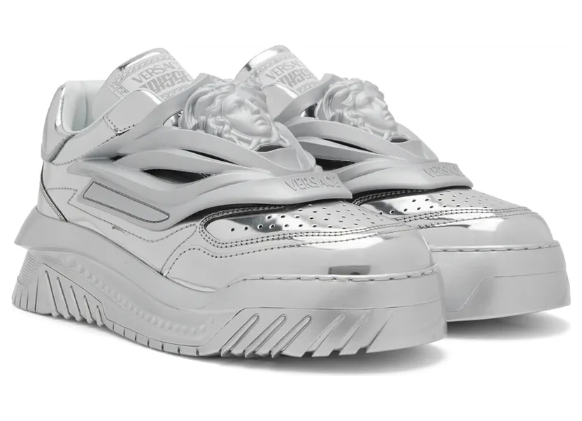 Versace Silver Odissea Sneakers (1004524 1A02259) (4)