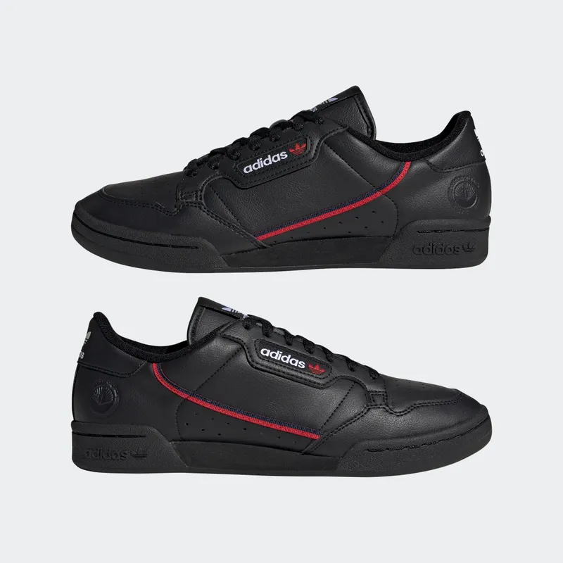 Adidas Continental 80 Vegan Core Black / Collegiate Navy / Scarlet (H02783)