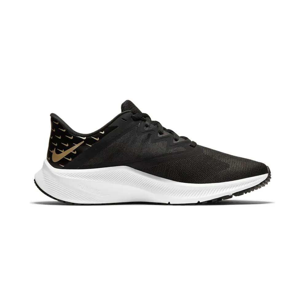 Nike Quest 3 Premium “Black / Iron Grey / Metallic Gold Grain” (CV0149-001)