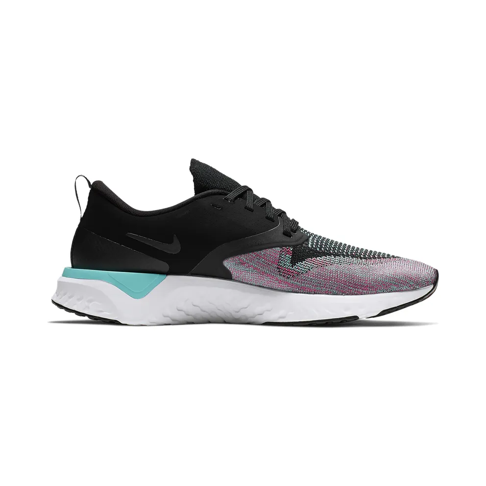 Nike Odyssey React 2 Flyknit Black Hyper Jade Ember Glow (W) Black/Black-Hyper Jade-Ember Glow-Sapphire (AH1016-003)