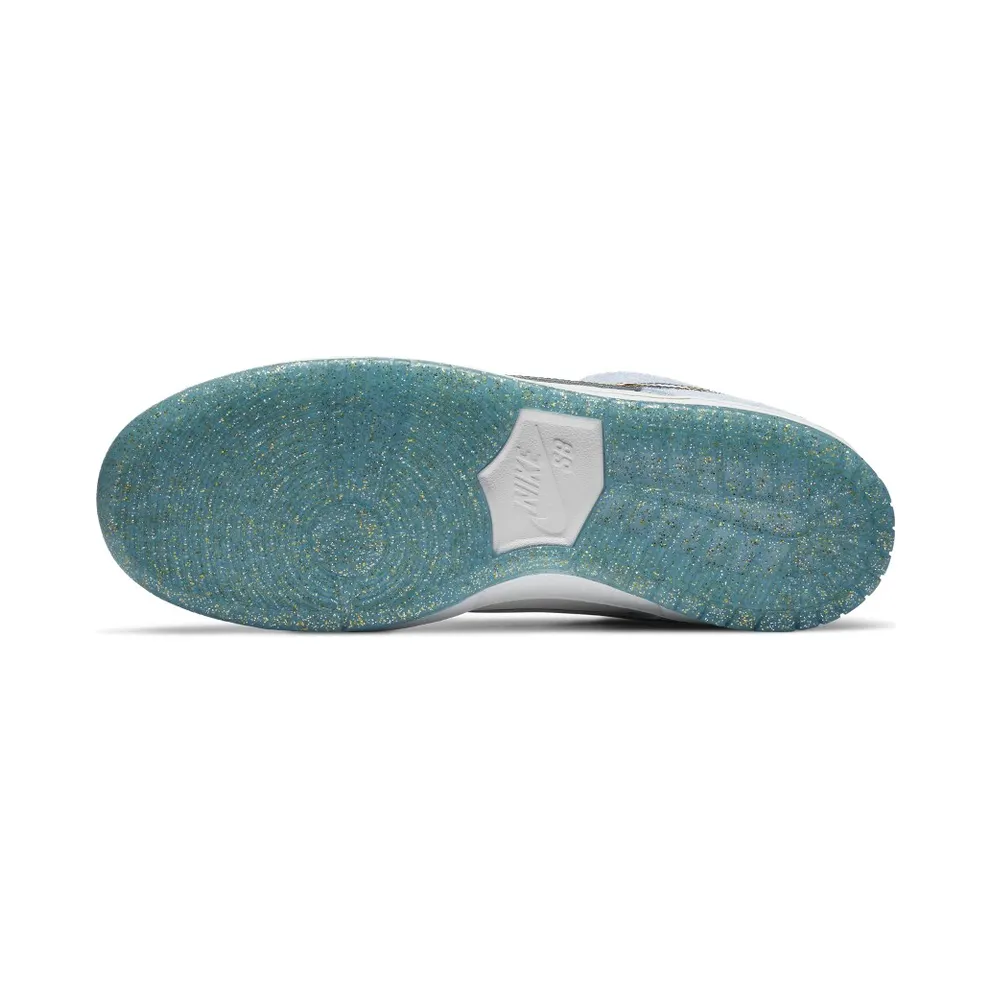 Nike SB Dunk Low Sean Cliver (Special Box) Ice Blue/White-Metallic Gold-Metallic Silver (DC9936-100)