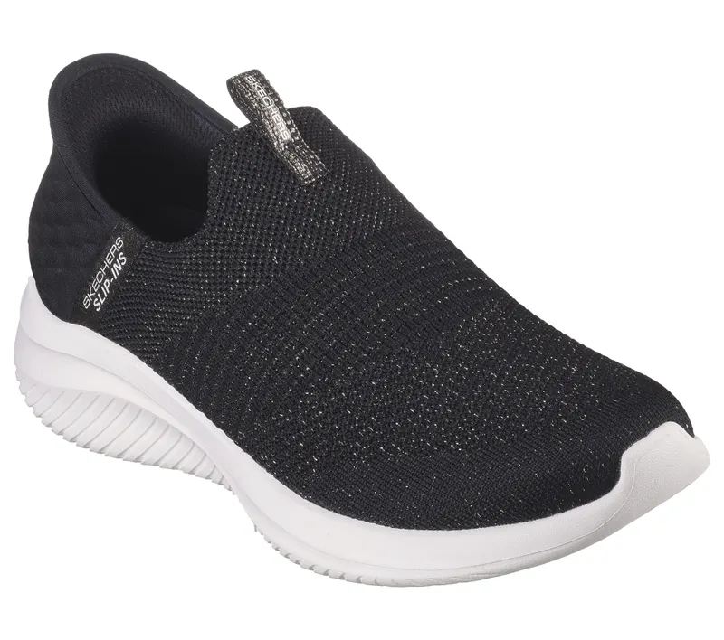 Skechers Slip-ins: Ultra Flex 3.0 Glitter Me Black / Gold “Black” (149591 Bkgd) (149591BKGD)