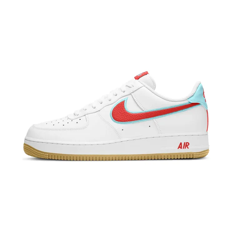 Nike Air Force 1 Low ‘White Chile Red’ “White / Glacier Ice / Gum Light Brown / Chile Red” (DA4660-101)