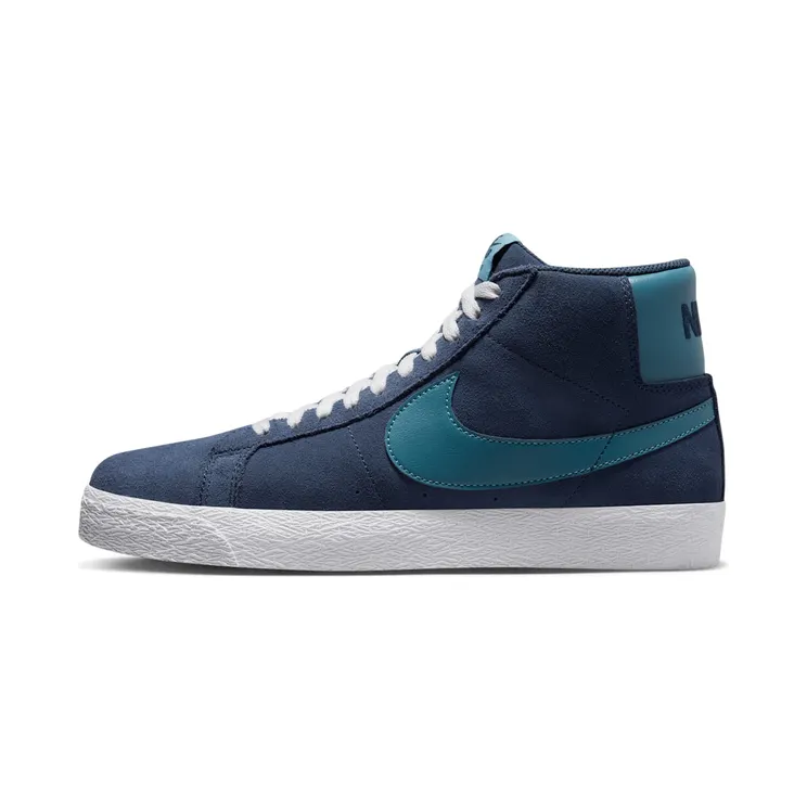 Nike SB Zoom Blazer Mid “Midnight Navy / Black / Noise Aqua” (FD0731-400)