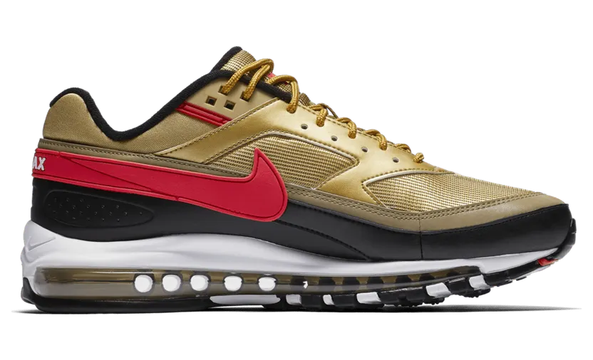 Nike Air Max 97 BW Metallic Gold University Red Black