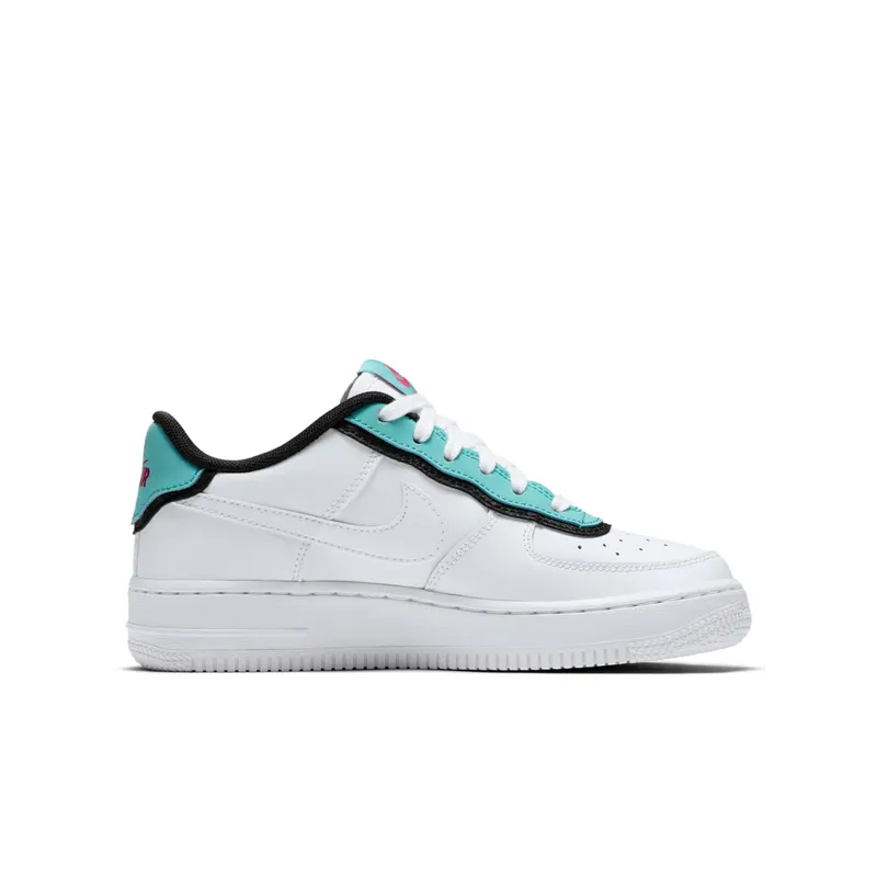 Nike Air Force 1 LV8 1 DBL GS “Double Layer – Aqua Black” (BV1084-100)