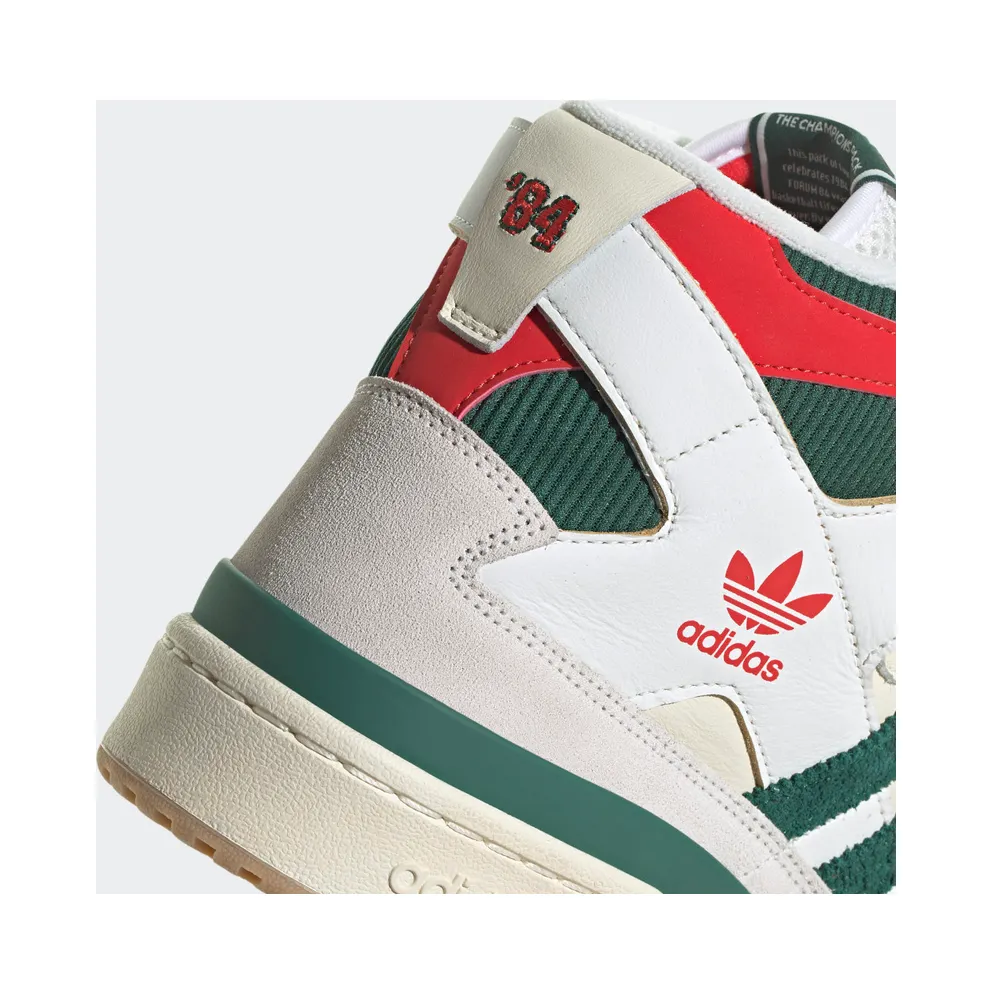 Adidas Forum 84 High Cream White / Collegiate Green / Red (GX9055)