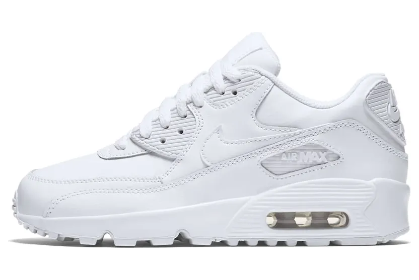 Nike Air Max 90 Leather GS White (833412-100)