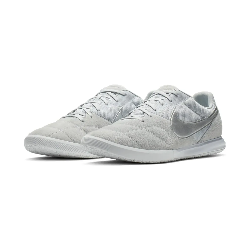 Nike Tiempo Premier II Sala IC Pure Platinum Pure Platinum White Metallic Silver (AV3153-002)