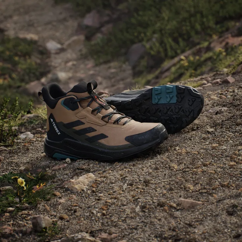 adidas Terrex Anylander Mid Rain Rdy Hiking Cardboard Core Black Shadow Olive (JQ9963)