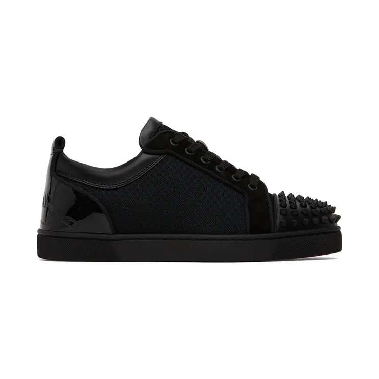 Christian Louboutin Black Louis Junior Spikes Sneakers (3220716)