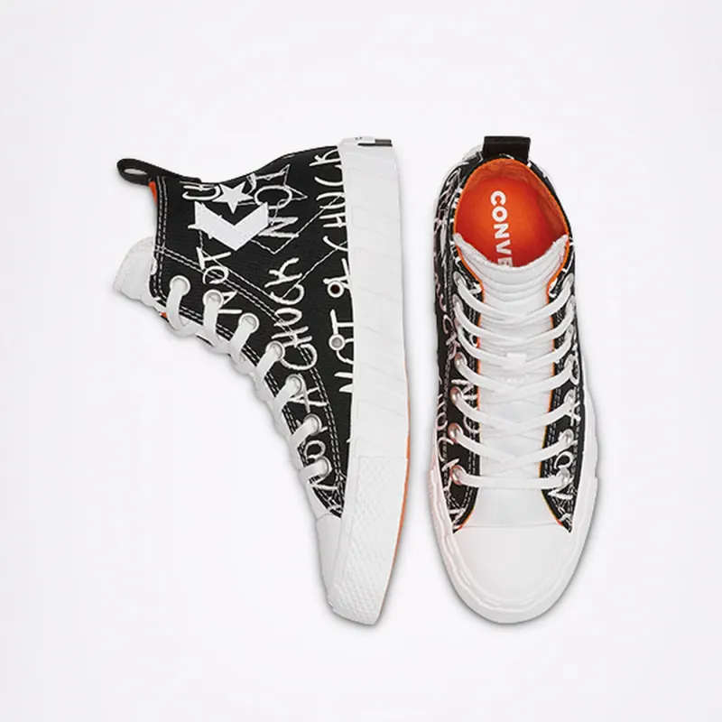 Converse UNT1TL3D High Top Black/white/bold Mandarin (266514C)