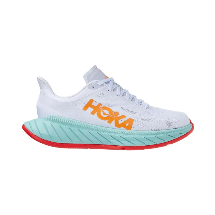 Hoka One One Carbon X 2 White Blazing Orange (W) (1113527-WBOR)