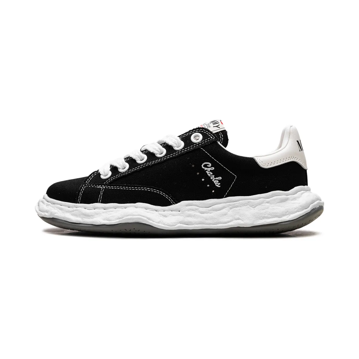 Maison Mihara Yasuhiro Charles Original Sole Low Canvas “Black” (A12FW703-BLK)