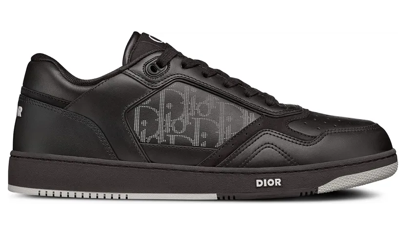 Dior B27 Low Black Dior Oblique Galaxy Leather Grey (3SN272ZPR_H969)