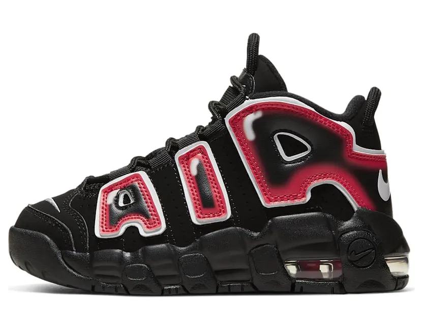 Nike Air More Uptempo PS ‘Laser Crimson’ Black/White/Laser Crimson (AA1554-010)