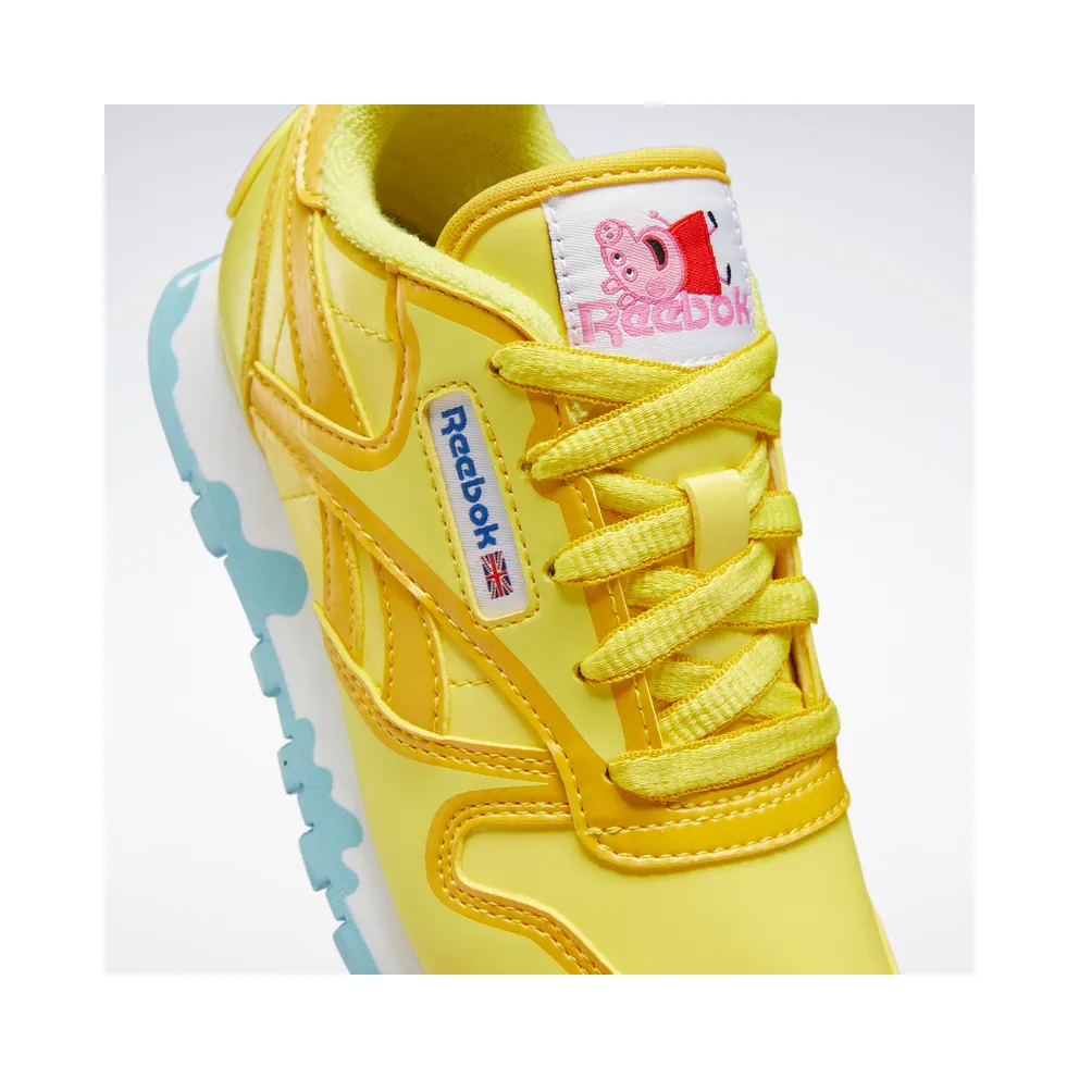 Reebok Classic Leather Shoes Power Yellow / Forage Green / Brave Blue