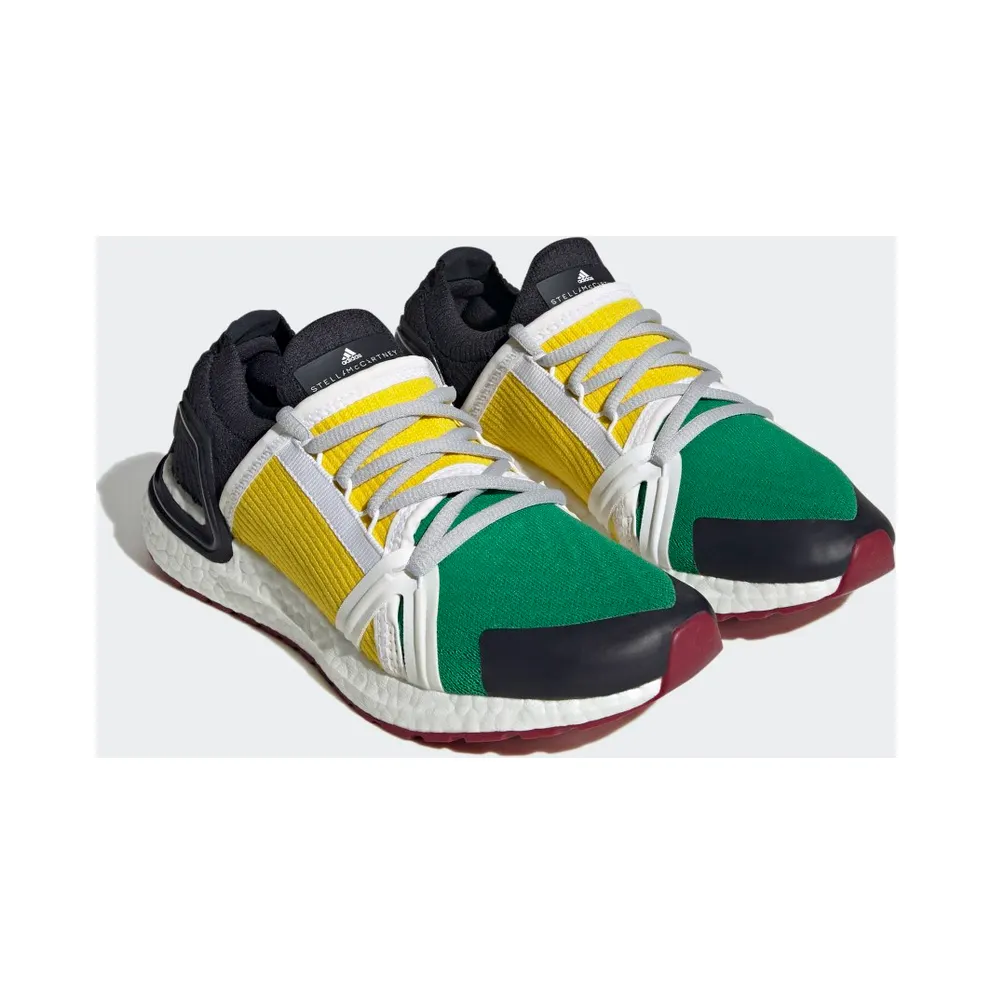 adidas by Stella McCartney Ultraboost 20 Shoes Green / Yellow / Cloud White (GX1568)