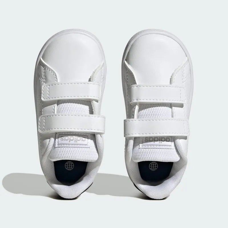 Adidas Advantage Lifestyle Court Two Hook-and-Loop Cloud White / Core Black / Silver Metallic (IG2545)