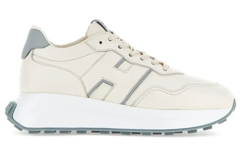 Hogan Sneakers met logopatch – Beige (HXW6410EH41QZB)