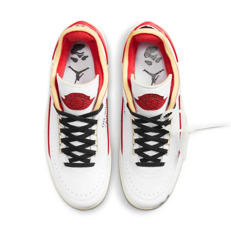 Air Jordan 2 x Off-White Retro Low SP White Red (DJ4375-106)