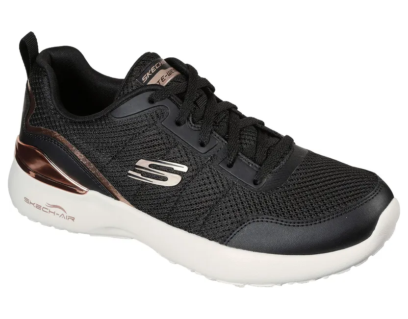 Skechers Skech-Air Dynamight – The Halcyon – Zwart / Roos Goud – “Zwart” (149660 BKRG)
