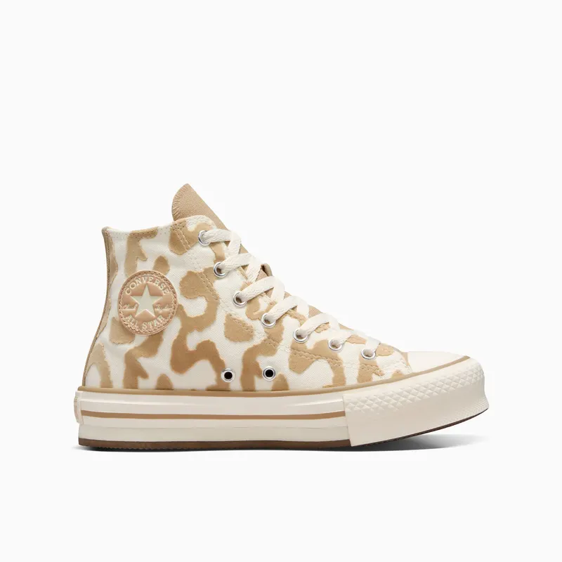 Converse Chuck Taylor All Star EVA Lift Leopard Egret/Warm Quarry/Egret (A11112C)