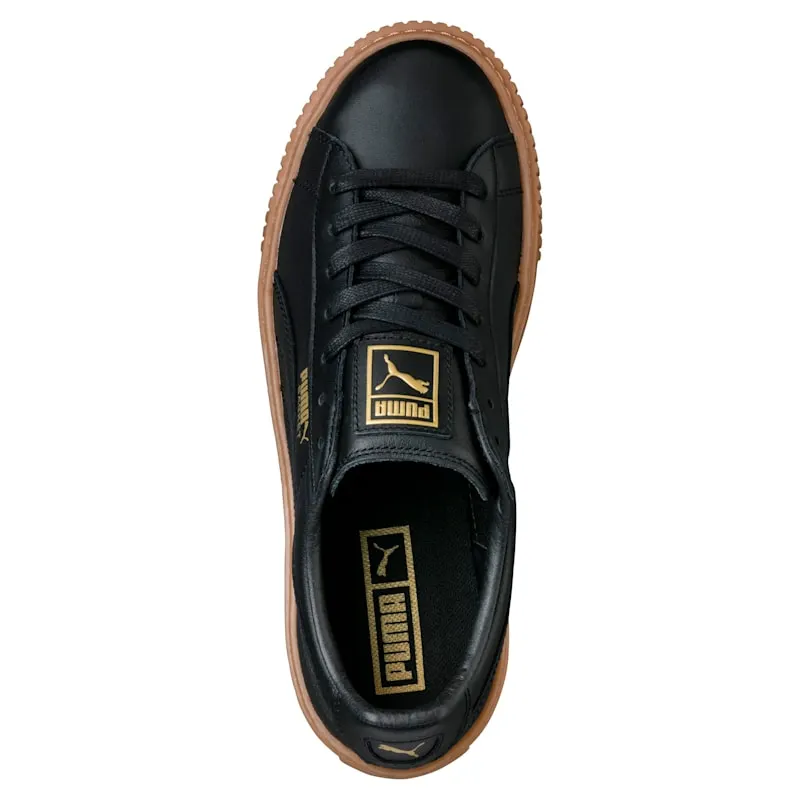 Puma Basket Platform Core Black (W) Puma Black (364040-02)