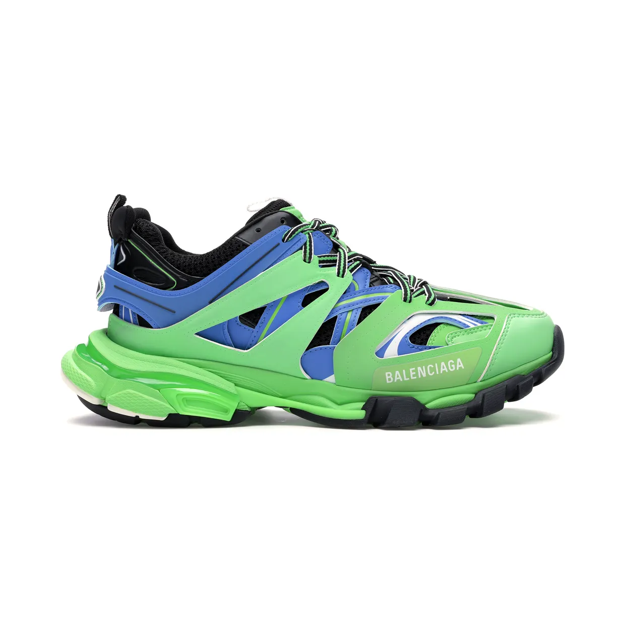 Balenciaga Track Trainers Green Blue (542023W1GB8)