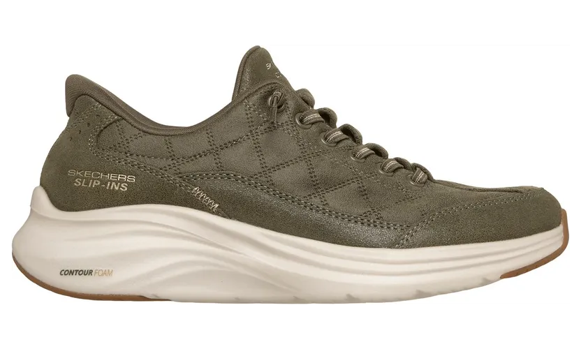 Skechers Slip-ins: Contour Foam – Cozy Fit Natural Ease Sneaker Olijf