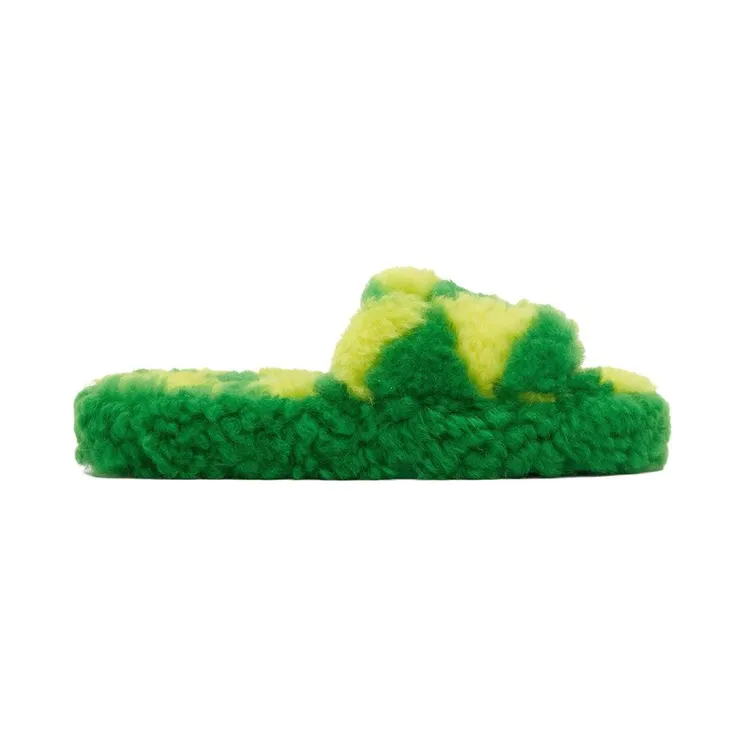 Bottega Veneta Teddy Sandal Green Yellow (690537V1KV04852)