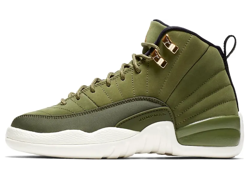 Air Jordan 12 Retro BG Olive Canvas (153265-301)