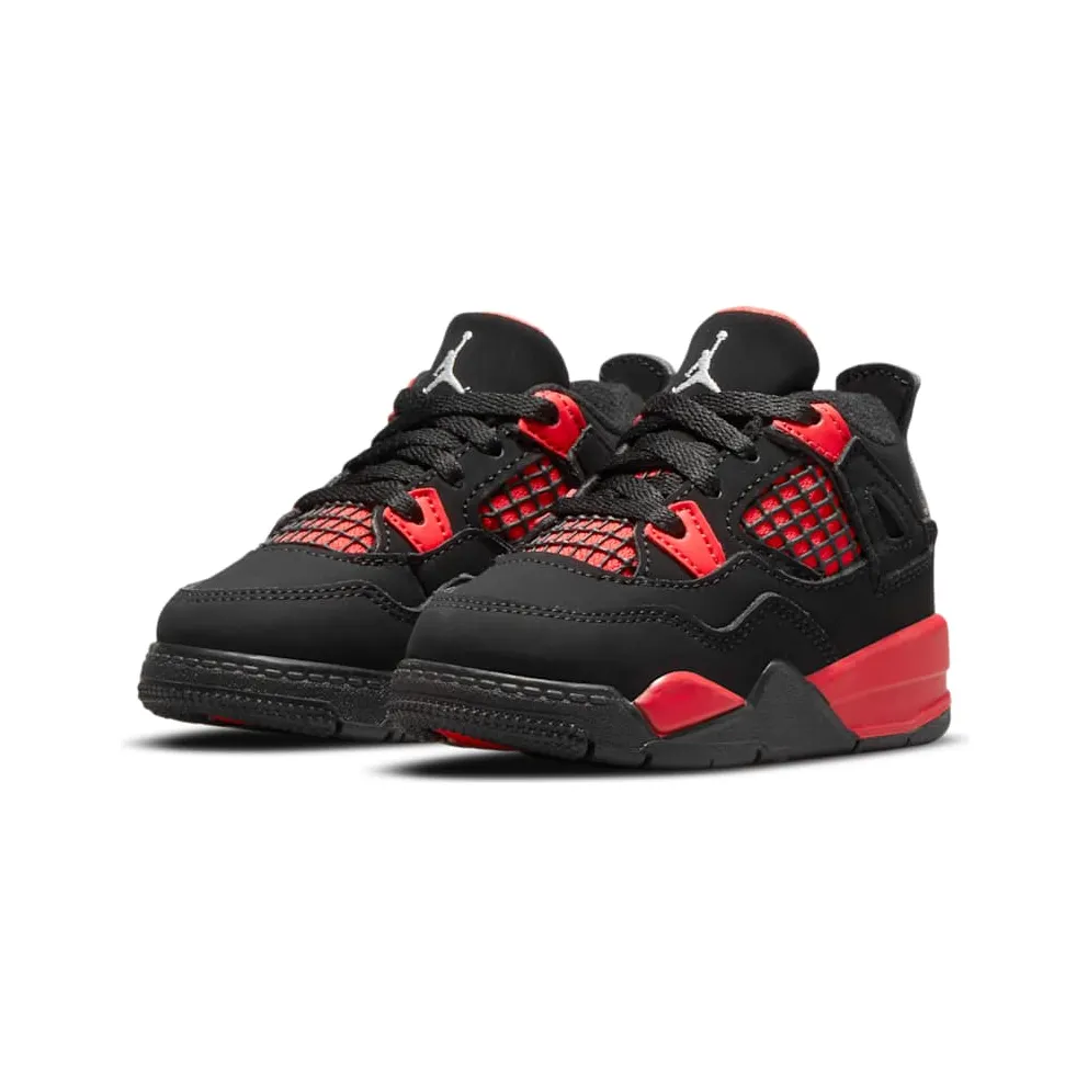Air Jordan 4 Retro Red Thunder (TD) – “Black / Multi-color-multi-color-crimson” (BQ7670-016)