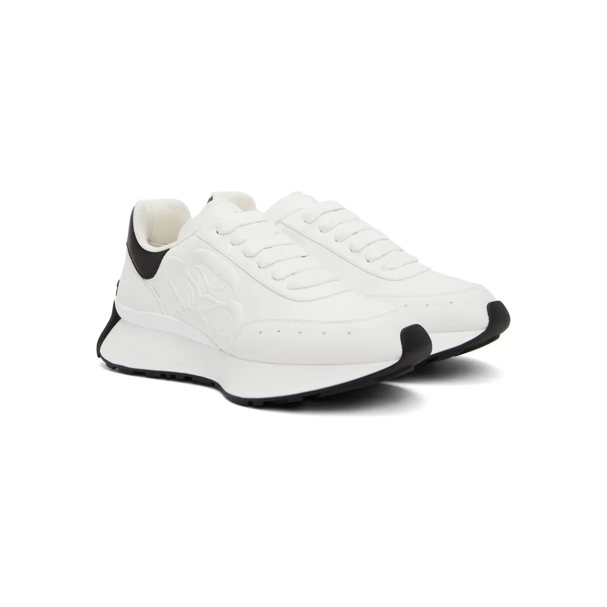 Alexander McQueen White Sprint Runner Sneakers (688548WIC93) (4)