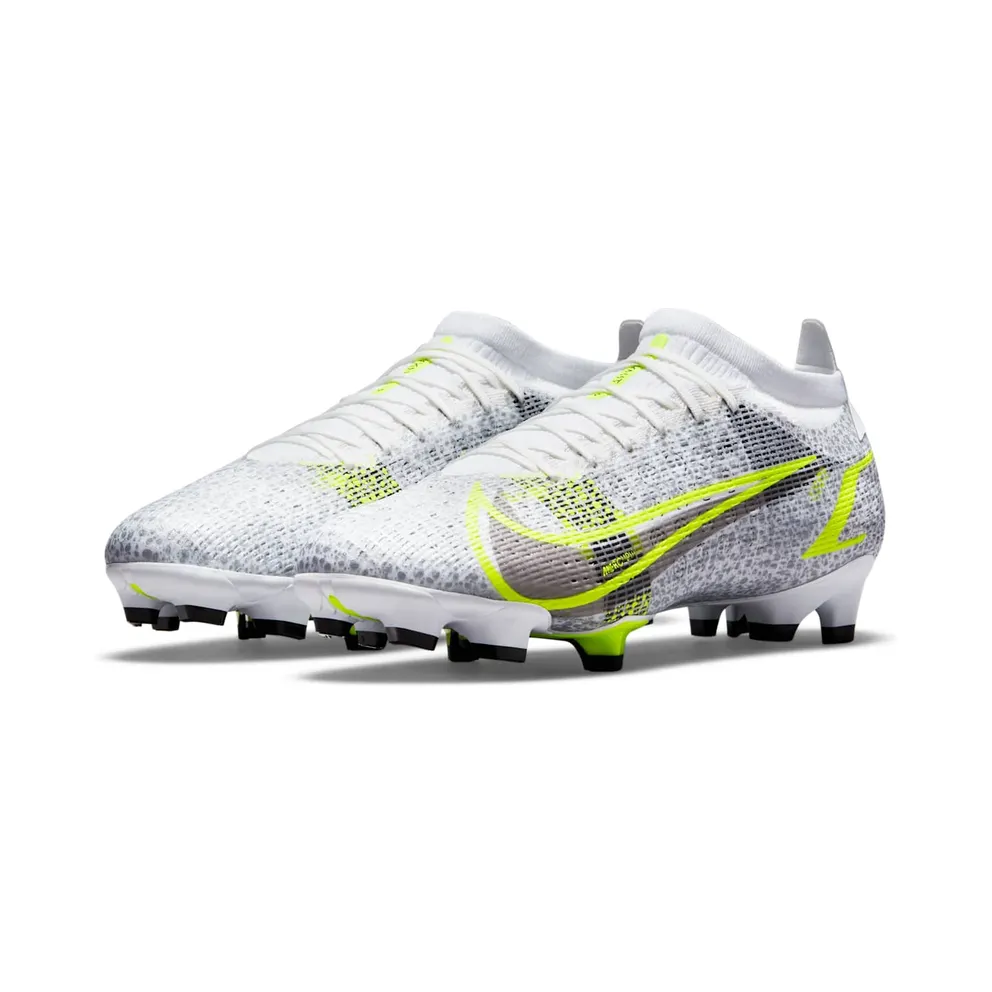Nike Mercurial Vapor 14 Pro FG “White / Metallic Silver / Volt / Black” (CU5693-107)