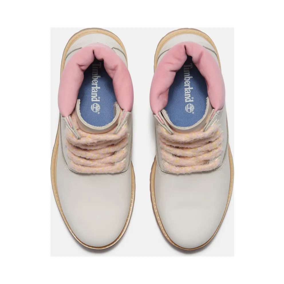 Timberland 6″ Premium Waterproof Boot Natural Nubuck Pink (TB0A2HR8-EX4)