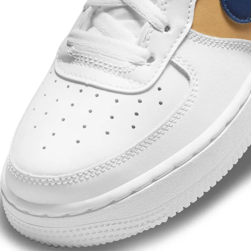 Nike Air Force 1 Low LV8 White – “White / Blue Void-metallic Gold” (DM3089-100)