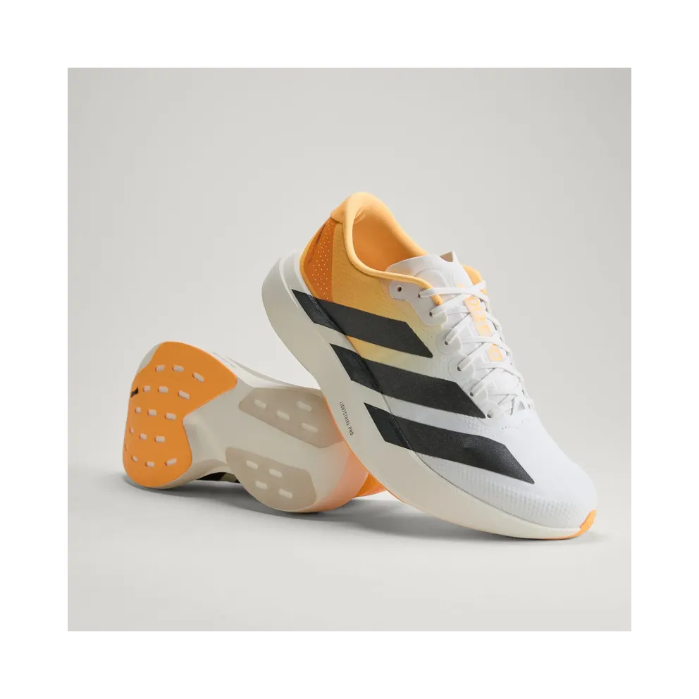 Adidas Adizero EVO SL Crystal White / Lucid Tangerine / Iron Metallic (KJ2521)