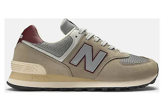 New Balance 574 “Arid Stone/Monarch Burgundy” (U574SKB)