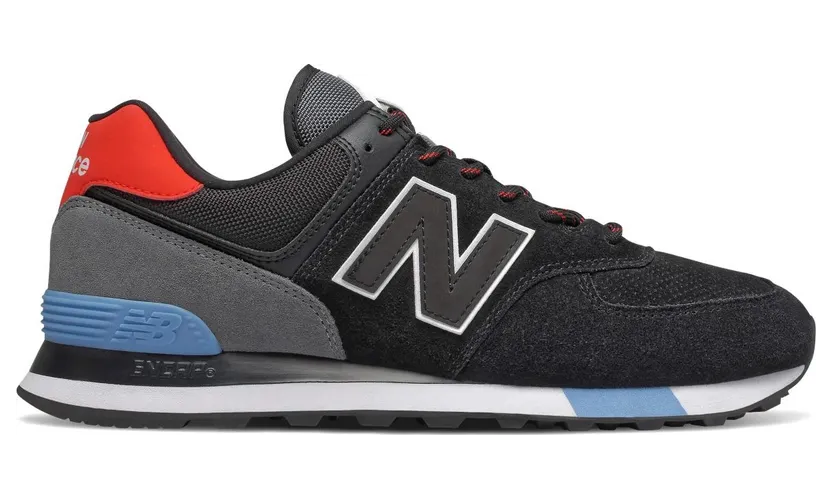 New Balance 574 Black Velocity Red (ML574JHO)