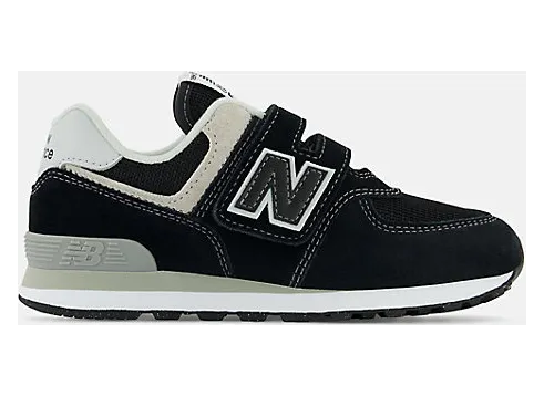 NEW BALANCE 574 Core Hook & Loop “BLACK / WHITE” (PV574EVB)