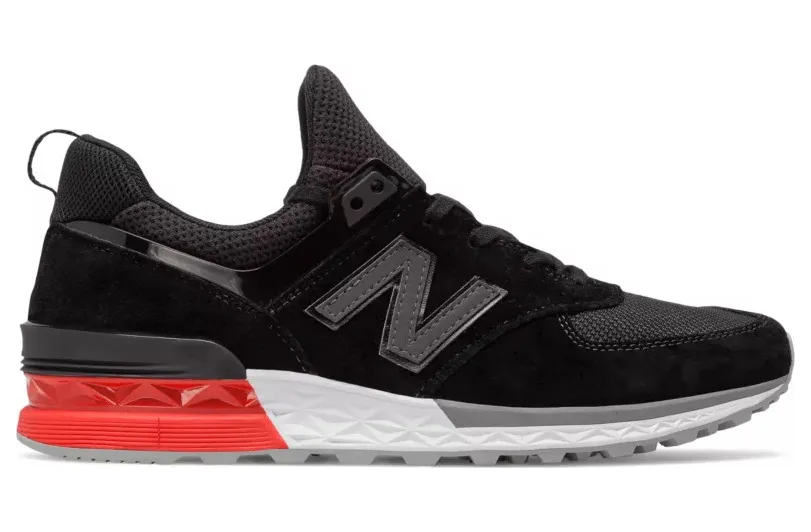 New Balance 574 Sport Black Red (MS574AB)