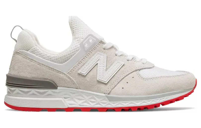 New Balance 574 Sport Off White Red (W)