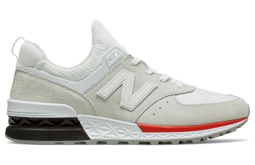 New Balance 574 Sport White Red (MS574AW)