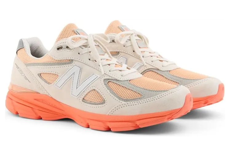 New Balance 990v4 “MiUSA Moonbeam Tangerine Heat” (U990MO4)